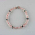 Armband, Rosenquarz 6 mm