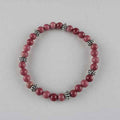 Armband, Rhodonit 6 mm