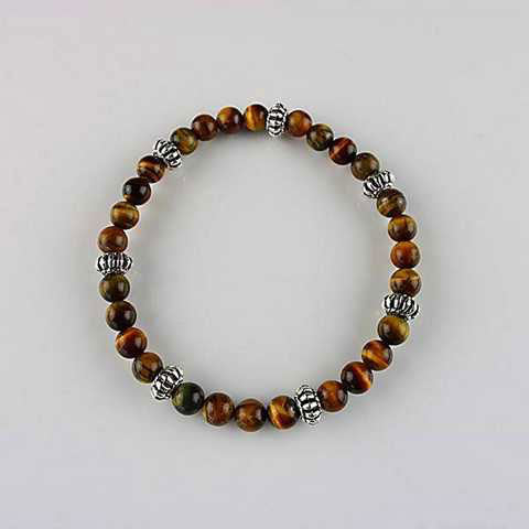 Armband, Tigerauge 6 mm